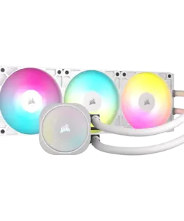 Охладител за процесор Охладител CORSAIR NAUTILUS 360 ARGB White 360mm Radiator Liquid CPU