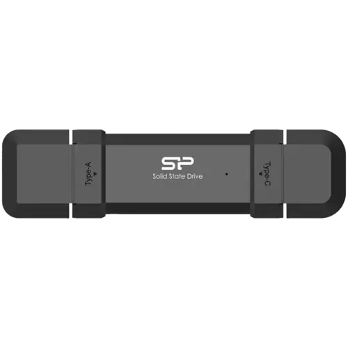 Външен SSD диск Silicon Power 500GB DS72 Dual USB-C/USB 3.2 Gen 2 Portable External SSD Steam Deck and iPhone 15 Pro R/W