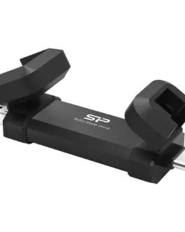 Alternative view of Външен SSD диск Silicon Power 500GB DS72 Dual USB-C/USB 3.2 Gen 2, Portable External SSD, Steam Deck and iPhone 15 Pro, R/W: up to 1050MB/s; 850MB/s, Black