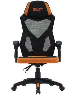 Геймърски стол CANYON gaming chair Wave MCH02 Mesh Black Orange