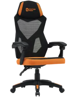 Alternative view of Геймърски стол CANYON gaming chair Wave MCH02 Mesh Black Orange