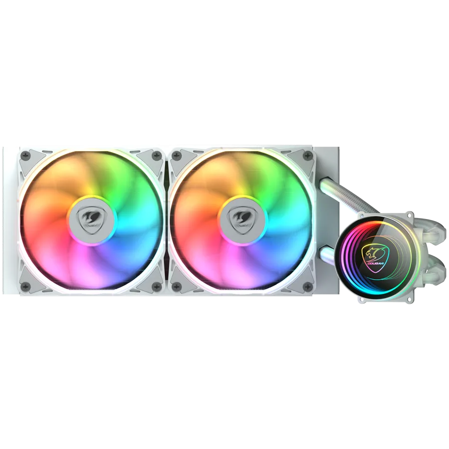 Охладител за процесор Охладител COUGAR POSEIDON ELITE ARGB 240 White AiO Liquid