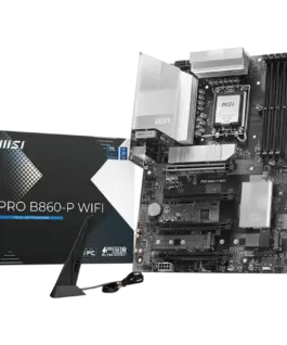 Дънна платка MSI PRO B860-P WIFI ATX LGA 1851 4x DDR5 Dual Channel DDR5 up to 8600(OC)MHz 4x PCIe x16 slot 3x M.2 slot 4