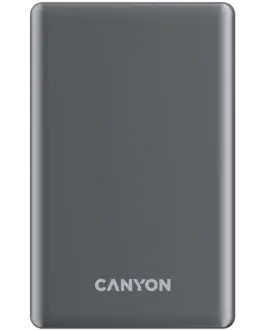 Външна батерия CANYON power bank OnPower 505 slim Magnetic 5000 mAh PD20W Dark Grey