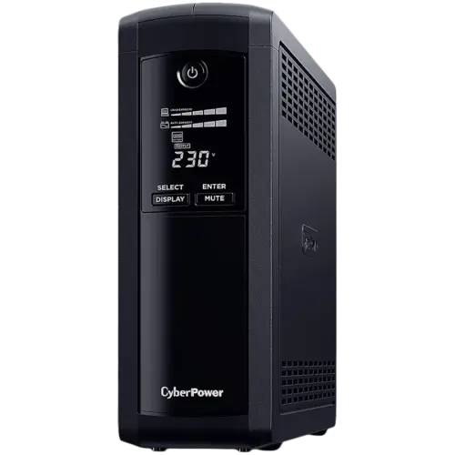UPS CyberPower UPS AVR 1600VA/960W Line-Interactive LCD display 4x Schuko Runtime at 480W ( min ):11 Surge and Spike pro