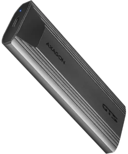 Чекмедже за диск AXAGON EEM2-GTS2 USB-C 3.2 Gen 2 - M.2 NVMe / SATA SSD THIN SCREWLESS 30-80mm ALU