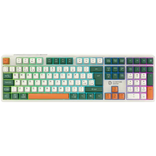 Геймърска клавиатура CANYON keyboard Shadder GKW-11 Mech RGB UK/US Wireless