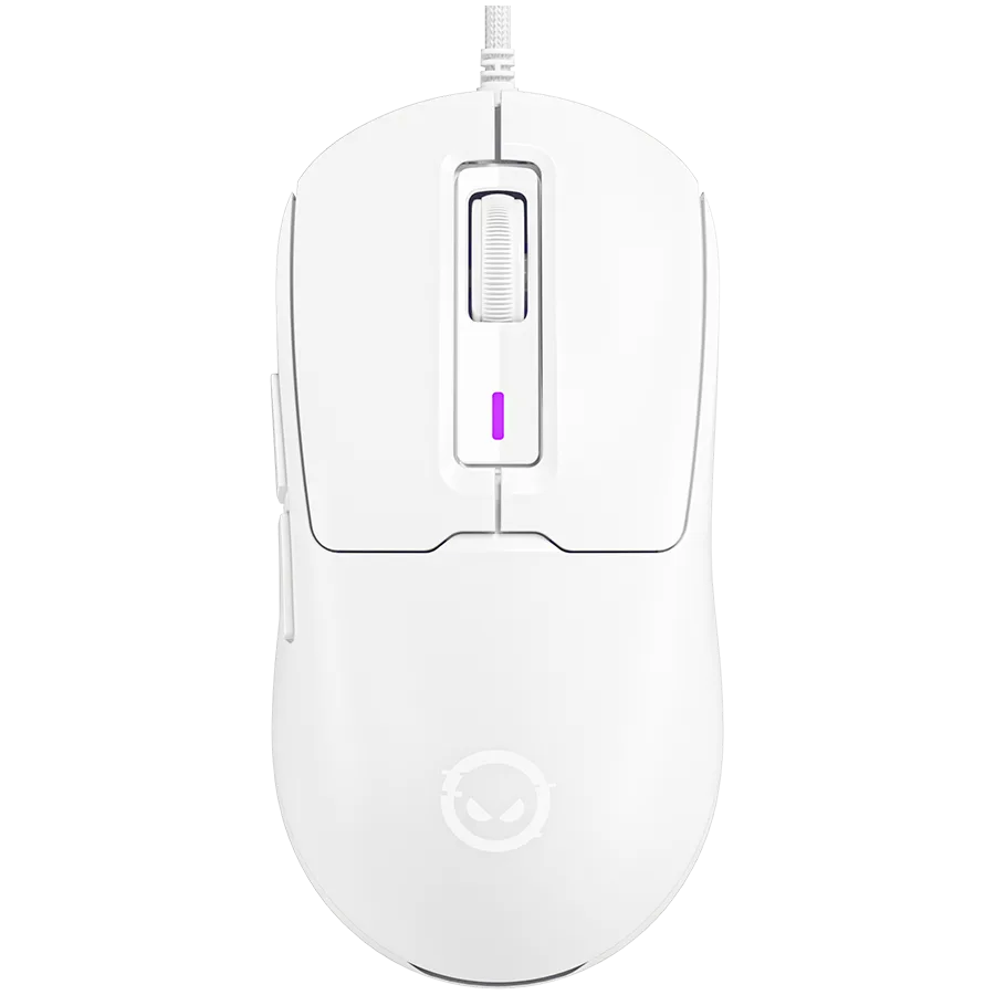 Геймърска мишка LORGAR MSA10 Ultralight Wired Gaming Mouse Advanced white