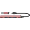 USB хъб CANYON hub DS-02 4in1 USB-A/C Pink