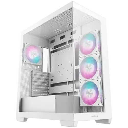 Кутия за компютър DeepCool CG580 4F WH Mid Tower Mini-ITX/Micro-ATX/ATX Rear Connector support 2xUSB3.0 1x Type-C Gen2 1