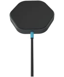 Зарядно за мобилен телефон CANYON wireless charger HEXAGON 110 Dark Grey