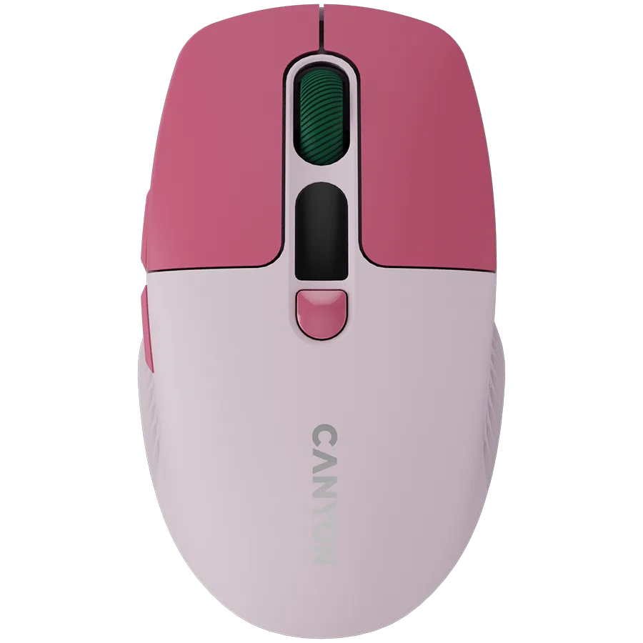 Безжична мишка CANYON mouse MW-26 LCD Silent Dual Mode Wireless Pink