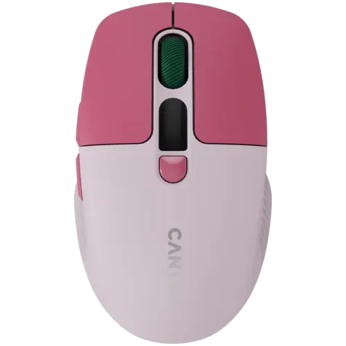 Безжична мишка CANYON mouse MW-26 LCD Silent Dual Mode Wireless Pink