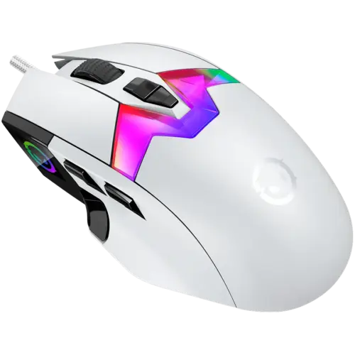 Alternative view of Геймърска мишка LORGAR MSP80, 8000 Hz Gaming Mouse Pro, White