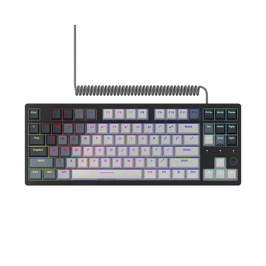Геймърска клавиатура LORGAR Azar 514TKL, Wired RGB mechanical gaming keyboard, white, EN layout - Image 6