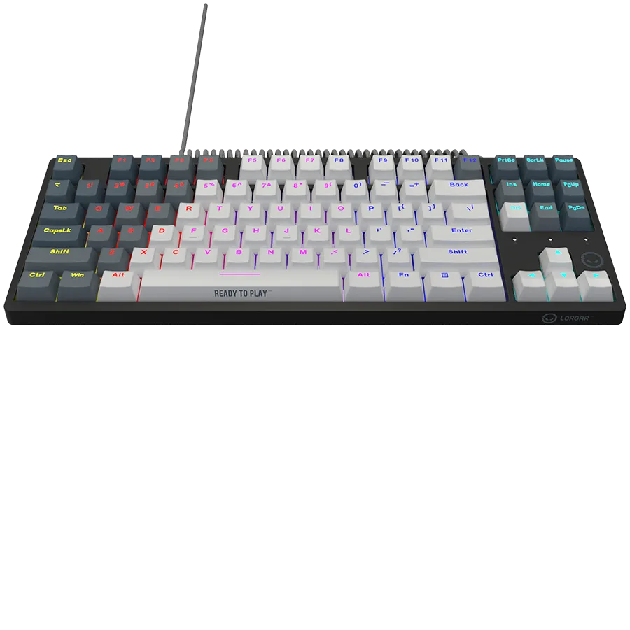 Геймърска клавиатура LORGAR Azar 514TKL, Wired RGB mechanical gaming keyboard, white, EN layout - Image 4