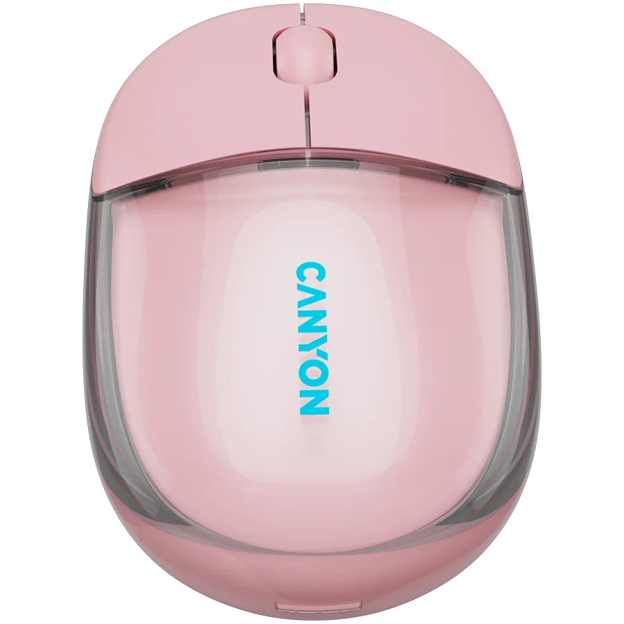 Безжична мишка CANYON mouse OnClick 24 BT/ Wireless Transparent/Pink - Image 8