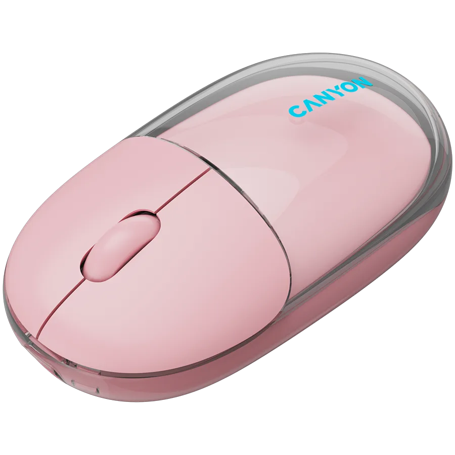 Безжична мишка CANYON mouse OnClick 24 BT/ Wireless Transparent/Pink - Image 11