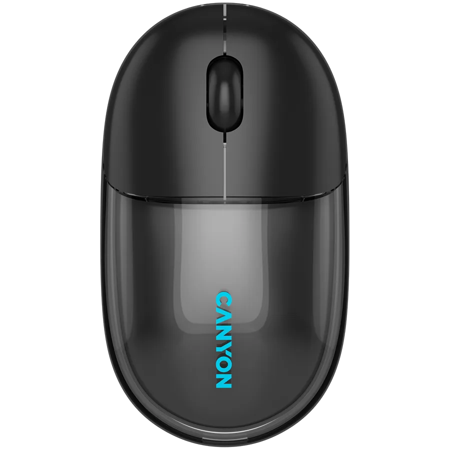 Безжична мишка CANYON mouse OnClick 24 BT/ Wireless Transparent/Black