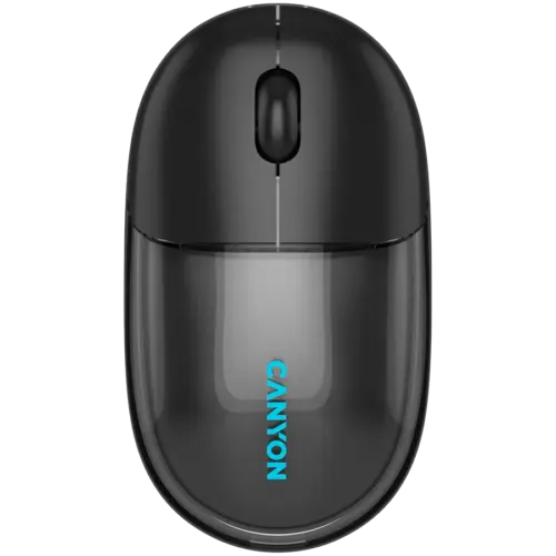 Безжична мишка CANYON mouse OnClick 24 BT/ Wireless Transparent/Black