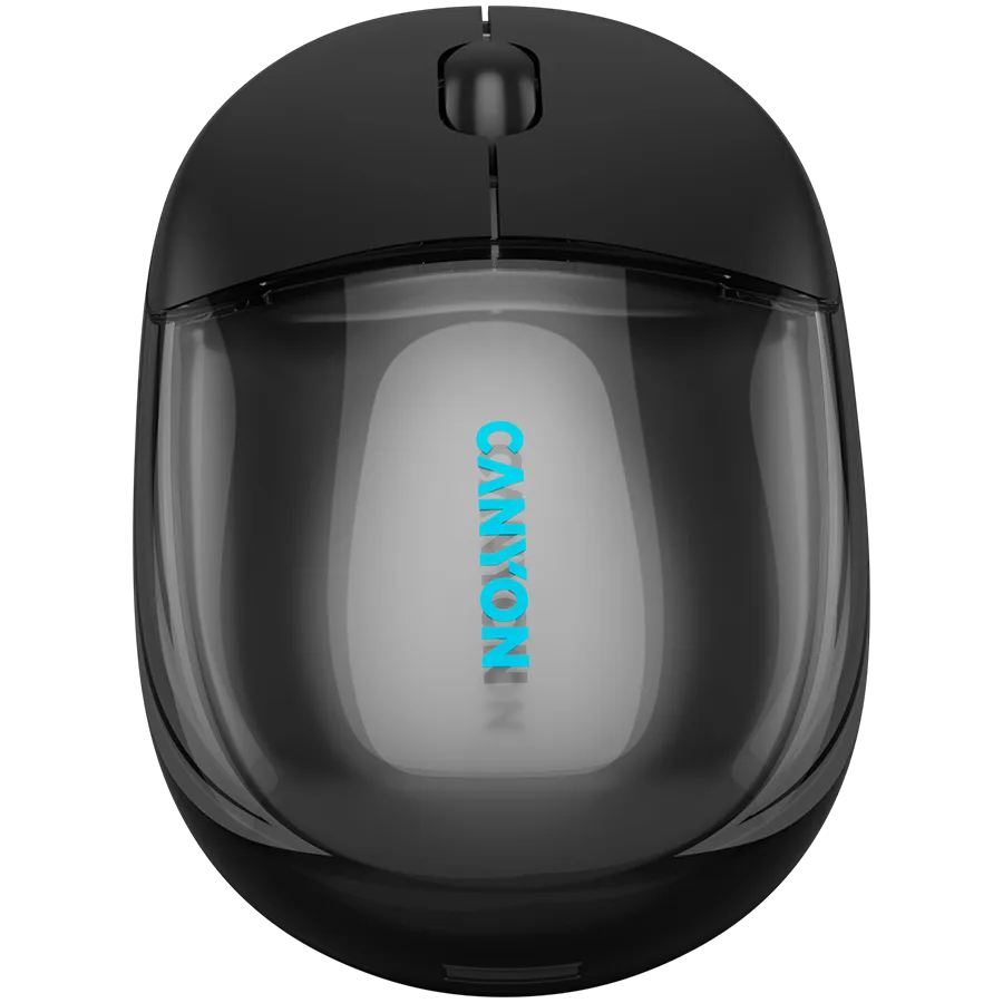 Безжична мишка CANYON mouse OnClick 24 BT/ Wireless Transparent/Black - Image 67