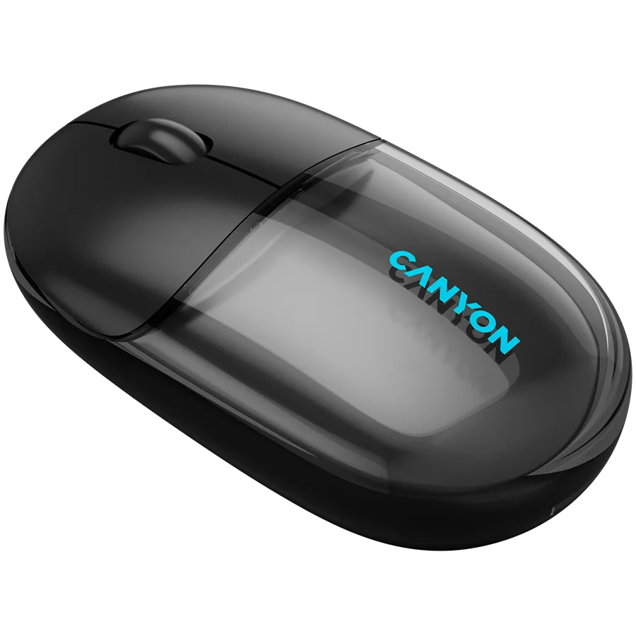 Безжична мишка CANYON mouse OnClick 24 BT/ Wireless Transparent/Black - Image 68