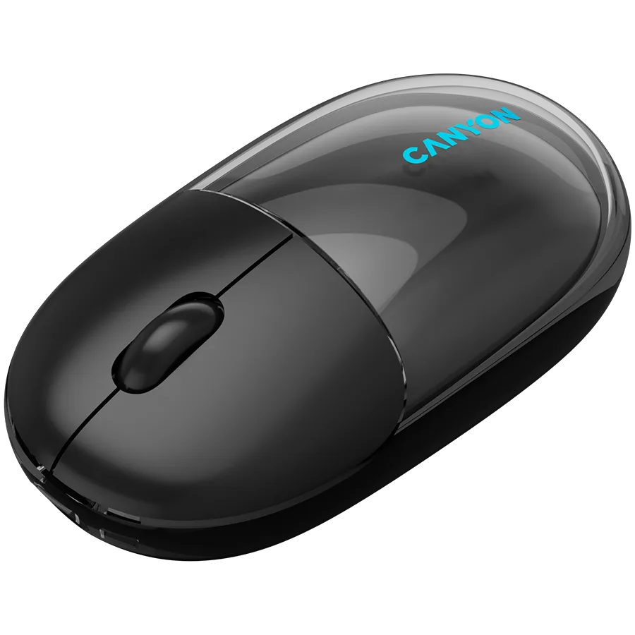 Безжична мишка CANYON mouse OnClick 24 BT/ Wireless Transparent/Black - Image 70
