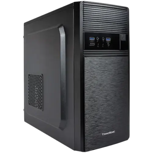 Alternative view of Кутия за компютър Chassis FC-F56A, ATX, 7 slots, 1 X 5.25", 2 X 3.5" H.D., 2 X 2.5" SSD,2 x USB 3.0, 1 X Type C / 1 x AUDIO /, PSU 550W 12 sm, 20+4pin,, Black