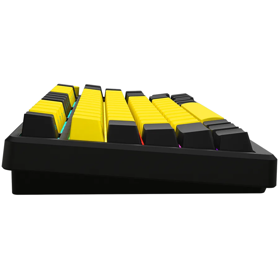 Геймърска клавиатура LORGAR KBP7075W, Wireless 75% Mechanical Gaming Keyboard Pro, Black/yellow, EN layout - Image 60