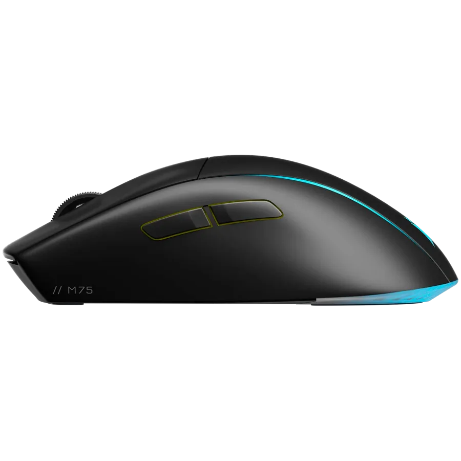 Геймърска мишка CORSAIR M75 WIRELESS Lightweight RGB Gaming Mouse, Black (EU) - Image 7