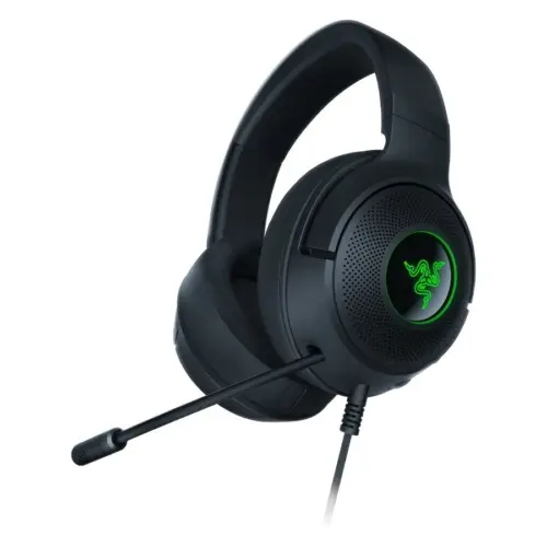 Геймърски слушалки Razer Kraken V3 X USB Gaming Headset HyperClear Cardioid Mic TriForce 40mm Drivers Hybrid fabric and