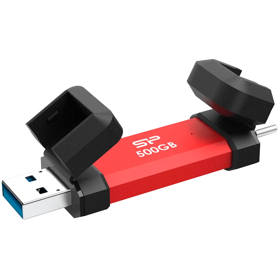 Външен SSD диск Silicon Power UC3S72 500GB USB3.2 Gen2DS72 Red