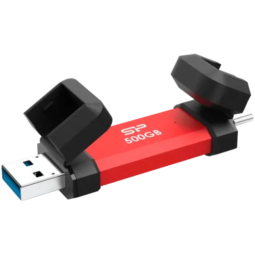 Външен SSD диск Silicon Power UC3S72 500GB USB3.2 Gen2DS72 Red