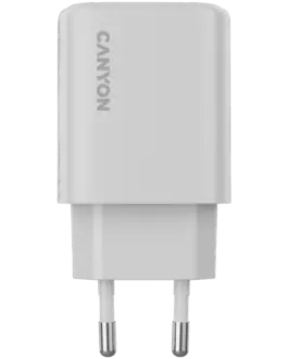 Alternative view of Зарядно за мобилен телефон CANYON charger OnCharge 250 25W 1xPD 1xQC EU White