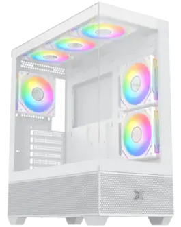 Кутия за компютър Alphard Arctic (WHEATXU3x1&U2x2Front&Left TG5PCS G20A Arctic Reverse&1PC G20A ArcticARGB Remote Contro
