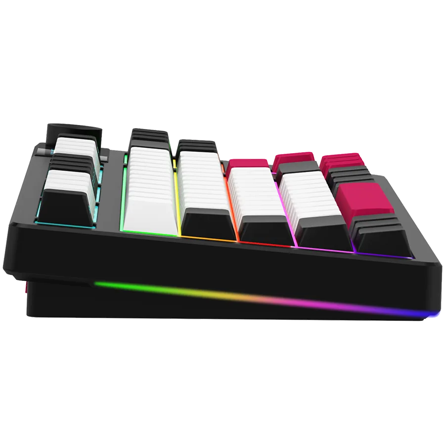 Геймърска клавиатура LORGAR KBP70TKLW, Wireless TKL Mechanical Gaming Keyboard Pro, Black/red, EN layout - Image 4