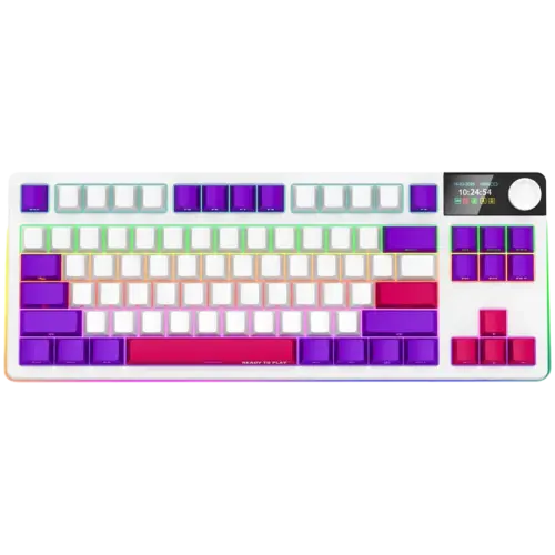 Геймърска клавиатура LORGAR KBP70TKLW Wireless TKL Mechanical Gaming Keyboard Pro White EN