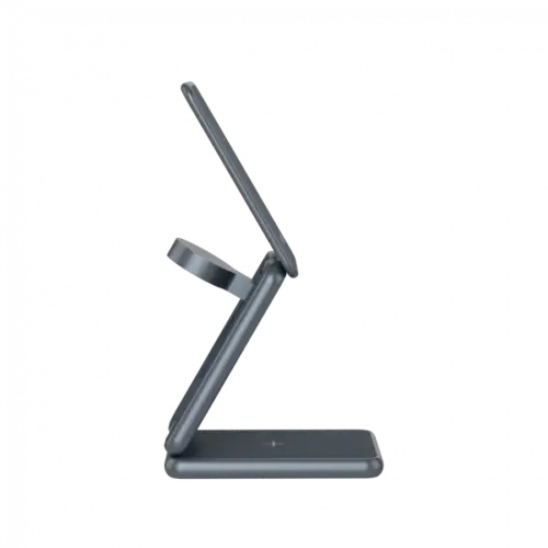 Alternative view of Зарядно за мобилен телефон CANYON Foldable wireless charger OnCharge 309 15W 3in1 Metal