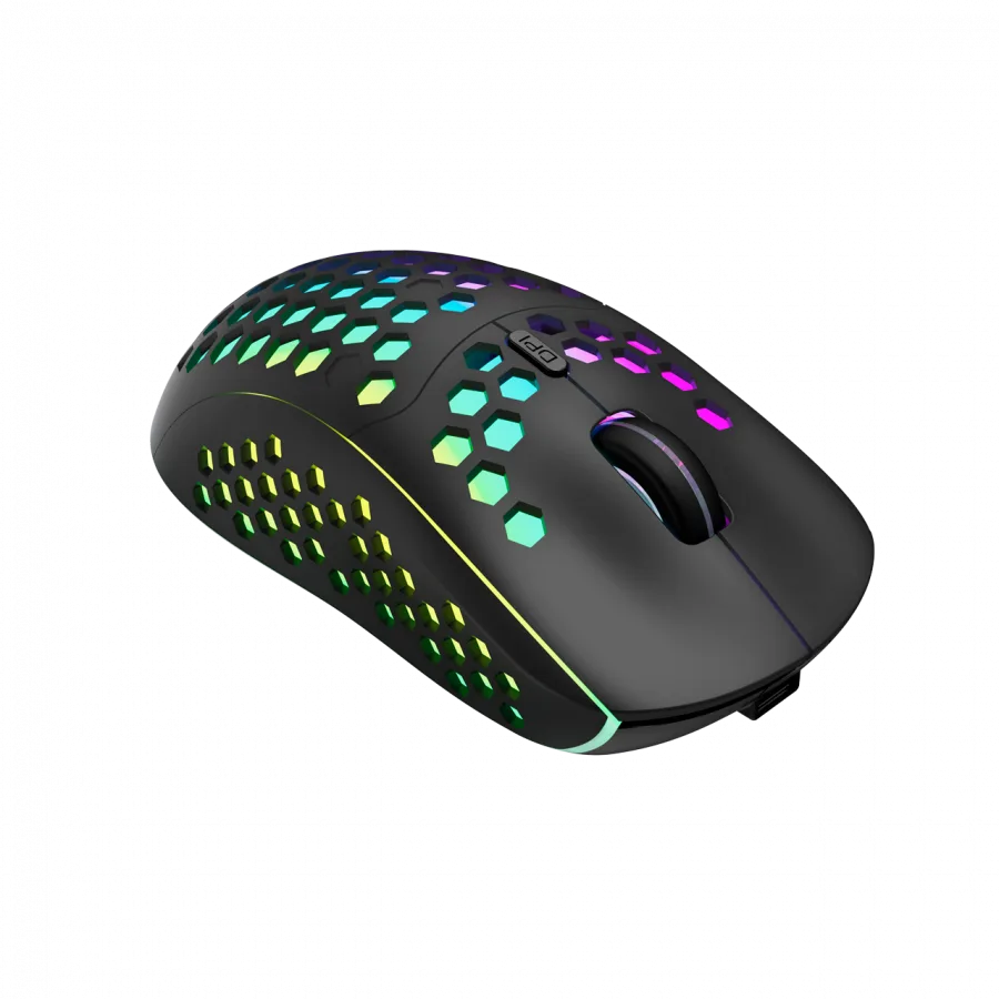 Геймърска мишка Canyon 7keys Gaming 2.4G wireless mouse, KA8 sensor, DPI up to 1600, rubber coating on panel, Huano 1million switch, 45cm PVC cable, ABS material. 400mAh battery, size: 125.8*63.7*41mm, weight: 95g, Black - Image 74
