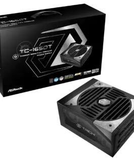 Захранване за компютър Asrock TC-1650T 1650W 80 Plus Titanium Fully Modular PSU Japanese Capacitors 2x EPS 12V CPU(4+4pi