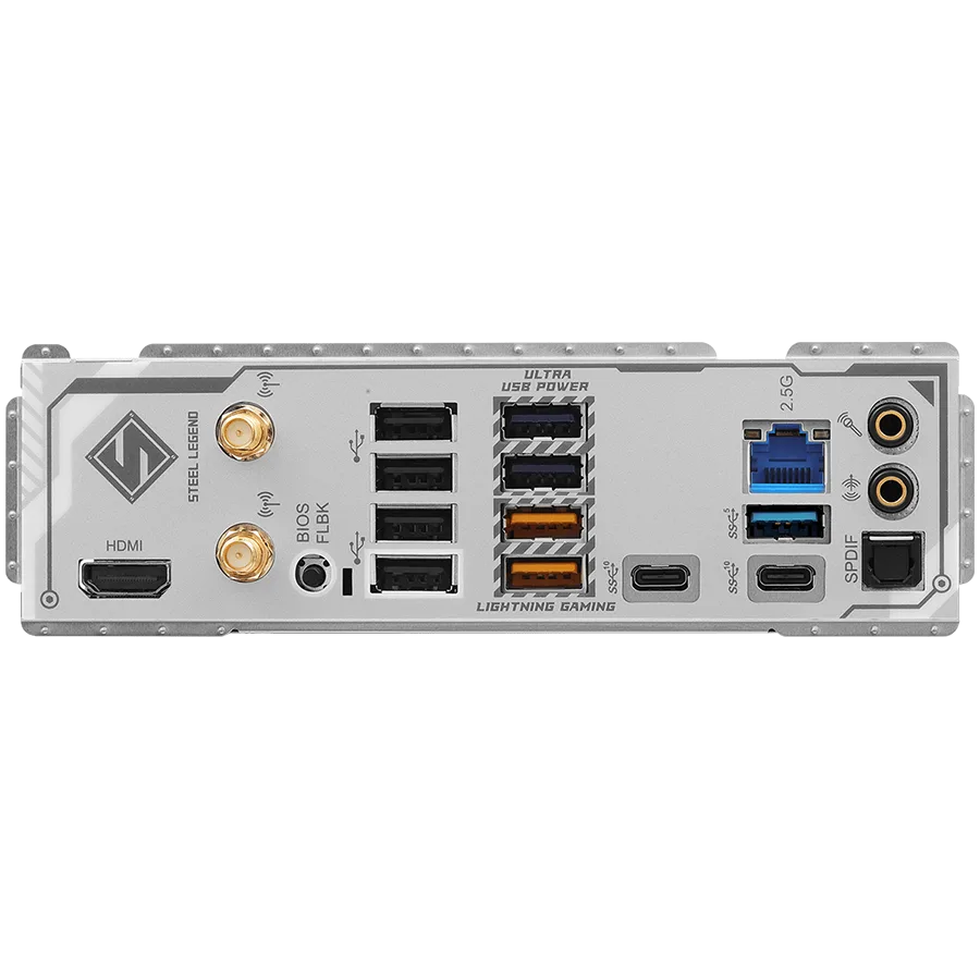 Дънна платка ASROCK MB Desktop B850 STEEL LEGEND WIFI, AM5, 4x DDR5, 1x PCIe 5.0 x16, 1x Blazing M.2(PCIe Gen5x4), 3x Hyper M.2, 4x SATA3, RAID 0, 1, 10, 7.1 CH HD Audio, 1x HDMI, 9x USB 3.2, 8x USB 2.0, 3x USB-C, 2.5G LAN, 2x Wi-Fi 7, 1x HDMI, 1x SP - Image 12