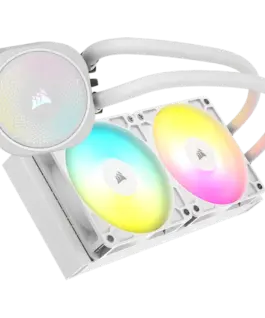 Охладител за процесор Охладител CORSAIR NAUTILUS 240 ARGB White 240mm Radiator Liquid CPU