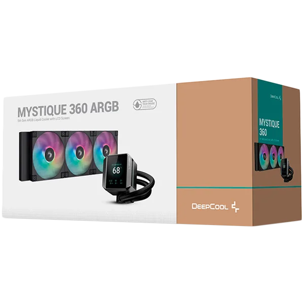 Охладител за процесор Охладител DeepCool MYSTIQUE 360 ARGB, 360mm CPU Liquid Cooler, 2.8" LCD screen, 3x120mm ARGB PWM Fans, Addressable RGB LED, Fluid Dynamic Bearing, Black, Intel LGA1851/1700/1200/1151/1150/1155, AMD AM5/AM4, R-LX750-BKADSNC-G-1 - Image 70