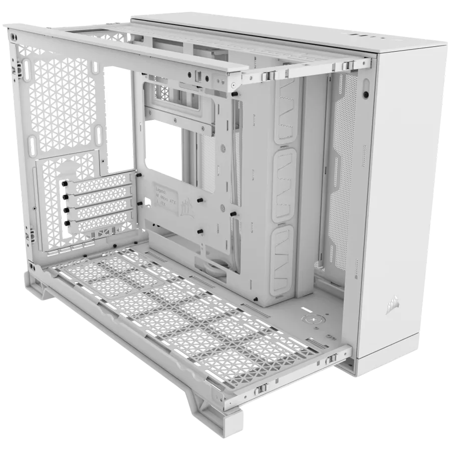 Кутия за компютър Corsair 2500D Airflow Tempered Glass Mid-Tower, White - Image 47