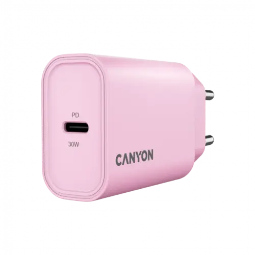 Зарядно за мобилен телефон CANYON charger OnCharge 30CL Max Power 30W 1xPD EU