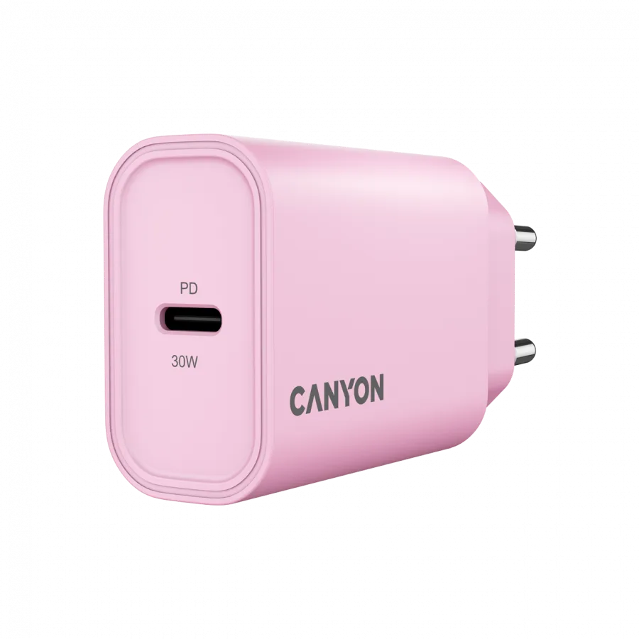 Зарядно за мобилен телефон CANYON charger OnCharge 30CL Max Power 30W 1xPD EU
