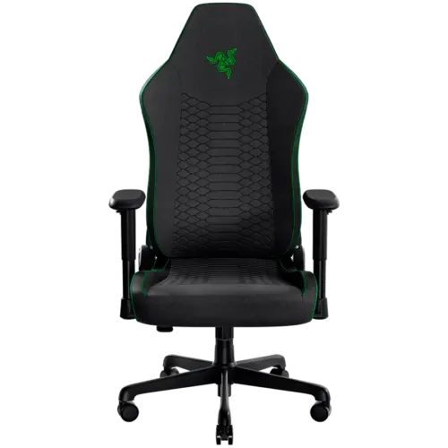 Геймърски стол Razer Iskur V2 X Black Fabric Gaming Chair Built-in Lumbar Arch Widened Seat Base with Reduced Edges Cont