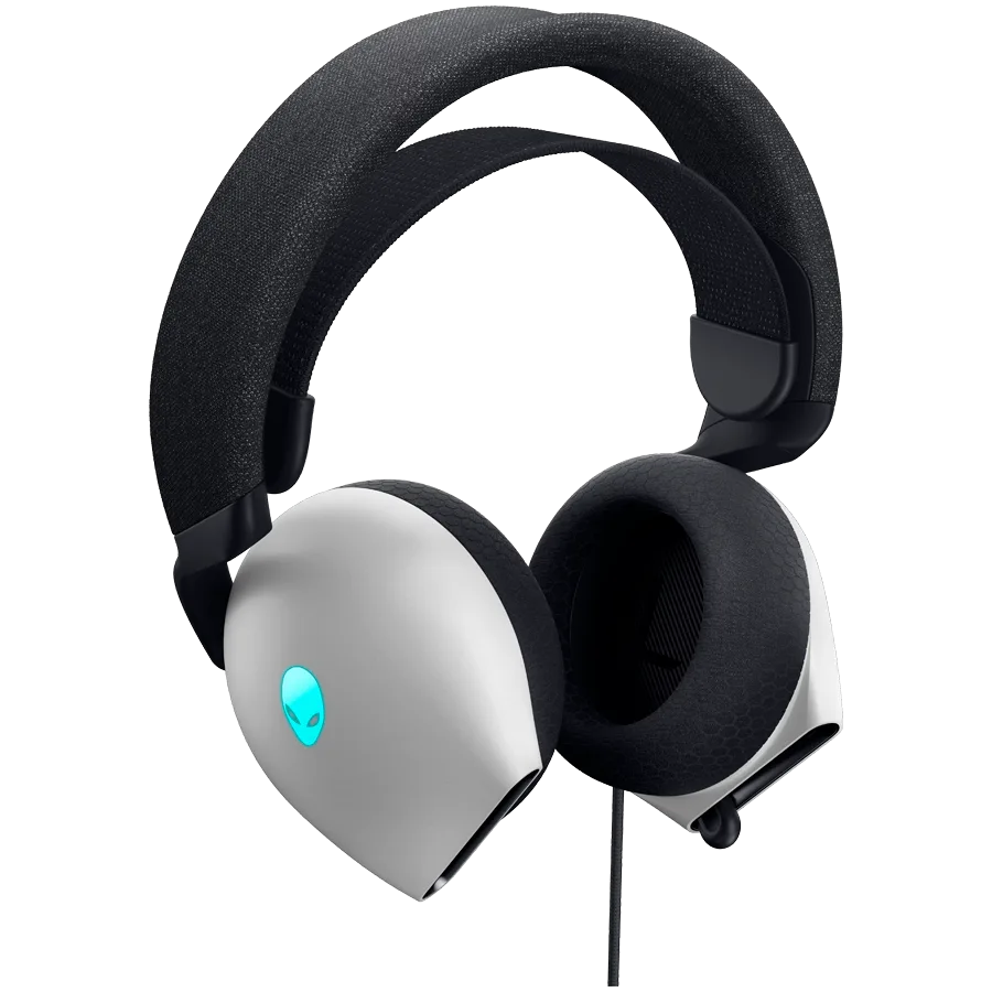 Геймърски слушалки Alienware Wired Gaming Headset - AW520H (Lunar Light) - Image 2