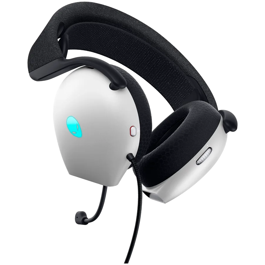 Геймърски слушалки Alienware Wired Gaming Headset - AW520H (Lunar Light) - Image 4