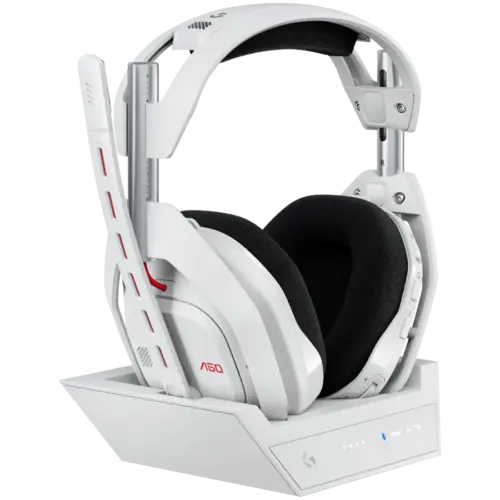 Геймърски слушалки LOGITECH Astro A50 LIGHTSPEED Wireless Gaming Headset + Base Station - WHITE - 2.4GHZ - PLUGC -